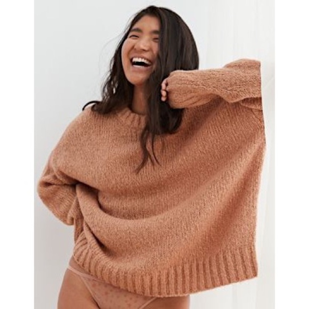 Aerie • Oversized Baggy Knit Chunky Sweater